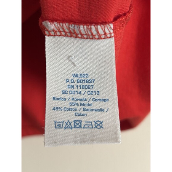 Boden Large US12 A Cup of Tea and My Supersoft‎ Cotton Shirt 3/4 Sleeve Preppy - Picture 3 of 5